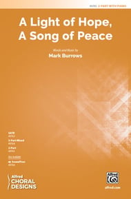 A Light of Hope, a Song of Peace Two-Part choral sheet music cover Thumbnail